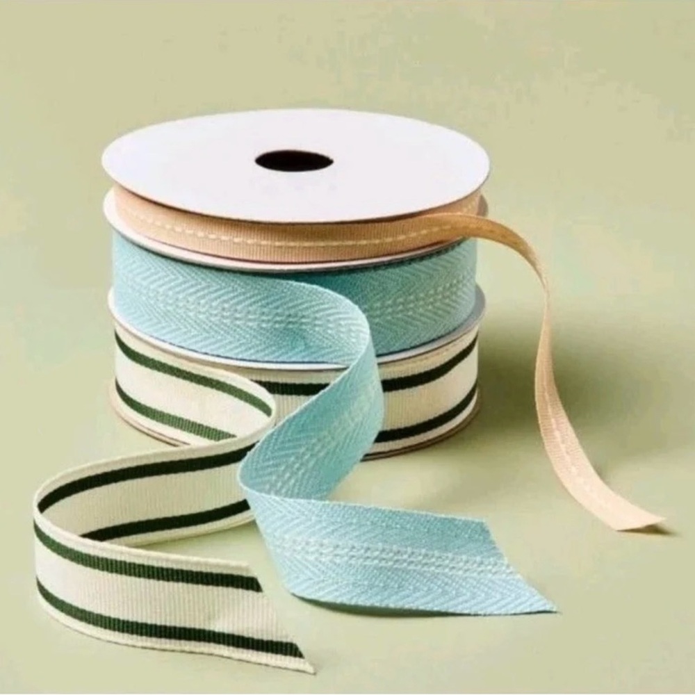 Hearth & Hand Magnolia 3ct Mixed Stripe Gift Ribbon Set